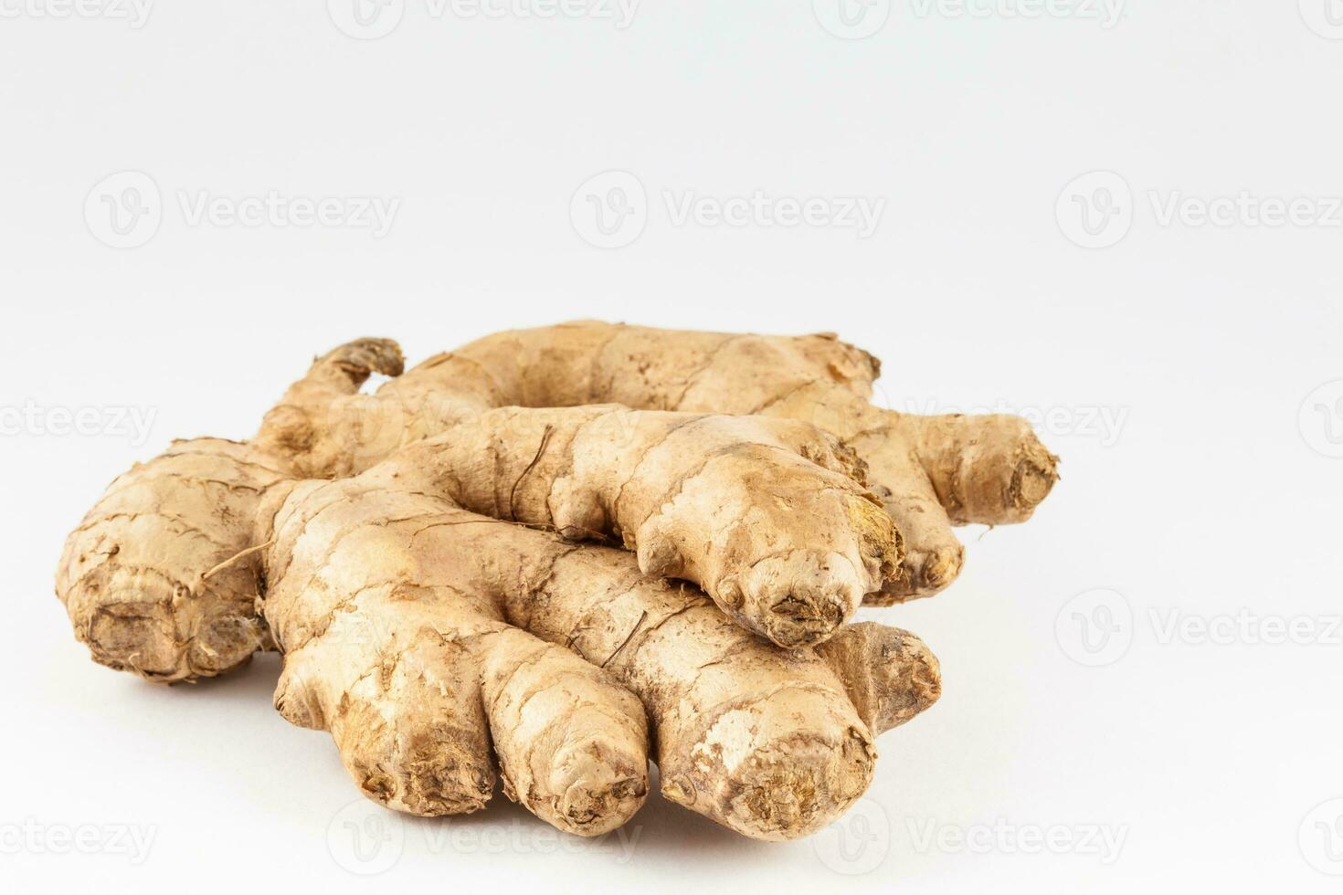 Ginger isolated on white background. Zingiber officinale photo