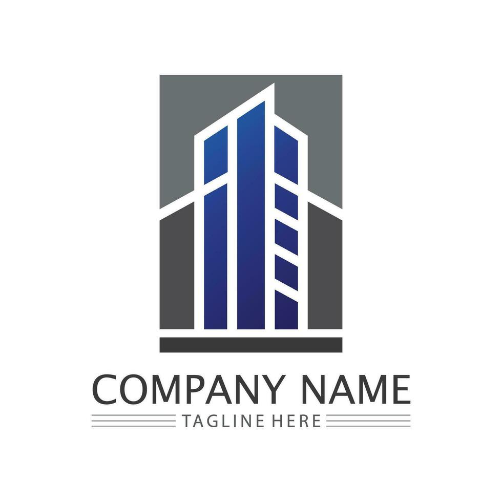 Building logo vector illustration design,Real Estate logo template, Logo symbol icon