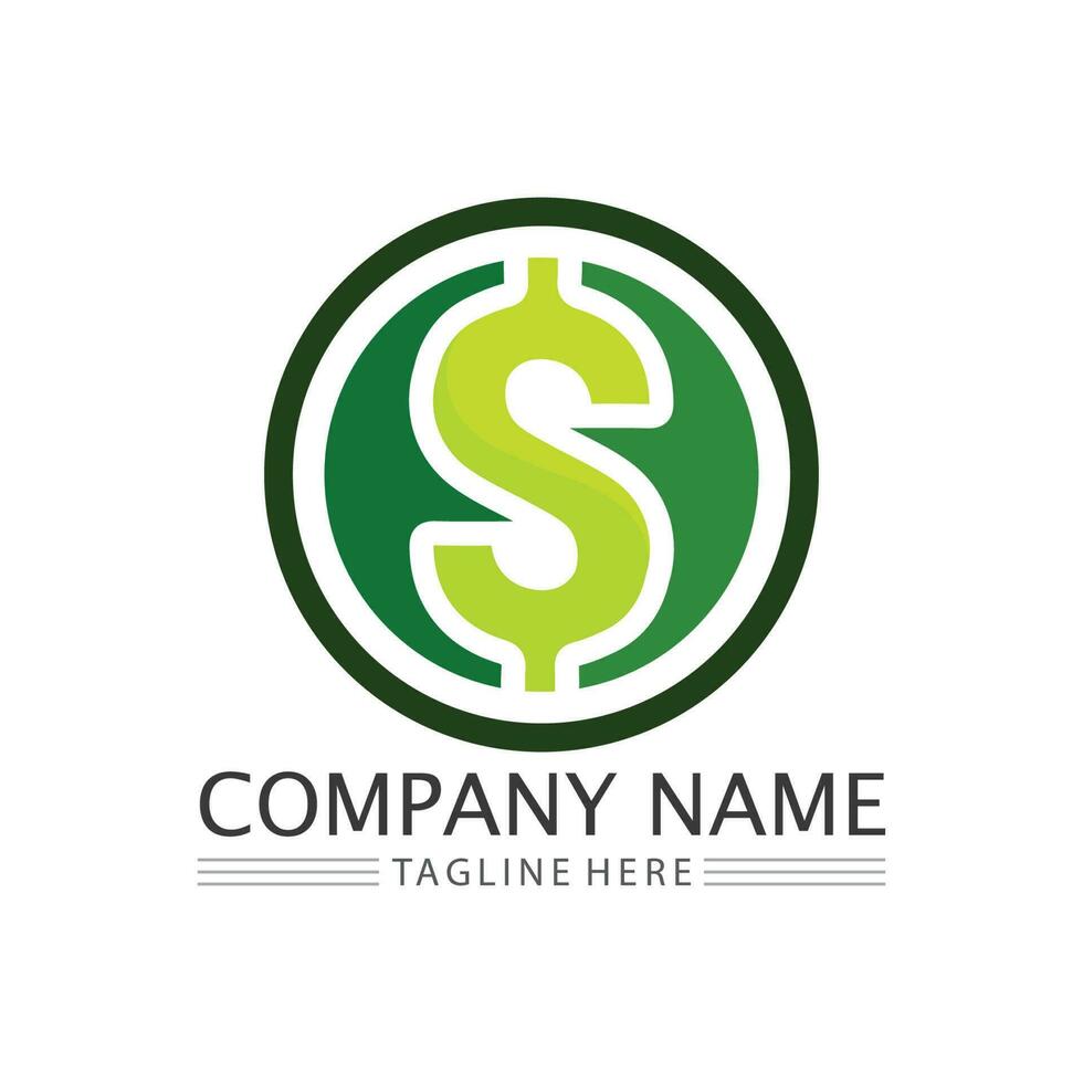 money logo and  icon design vector illustration