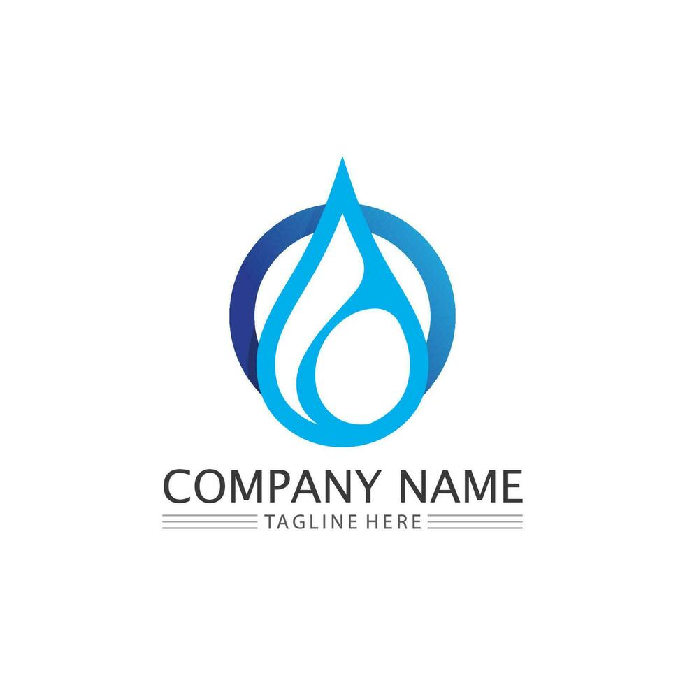 Water drop Logo Template vector