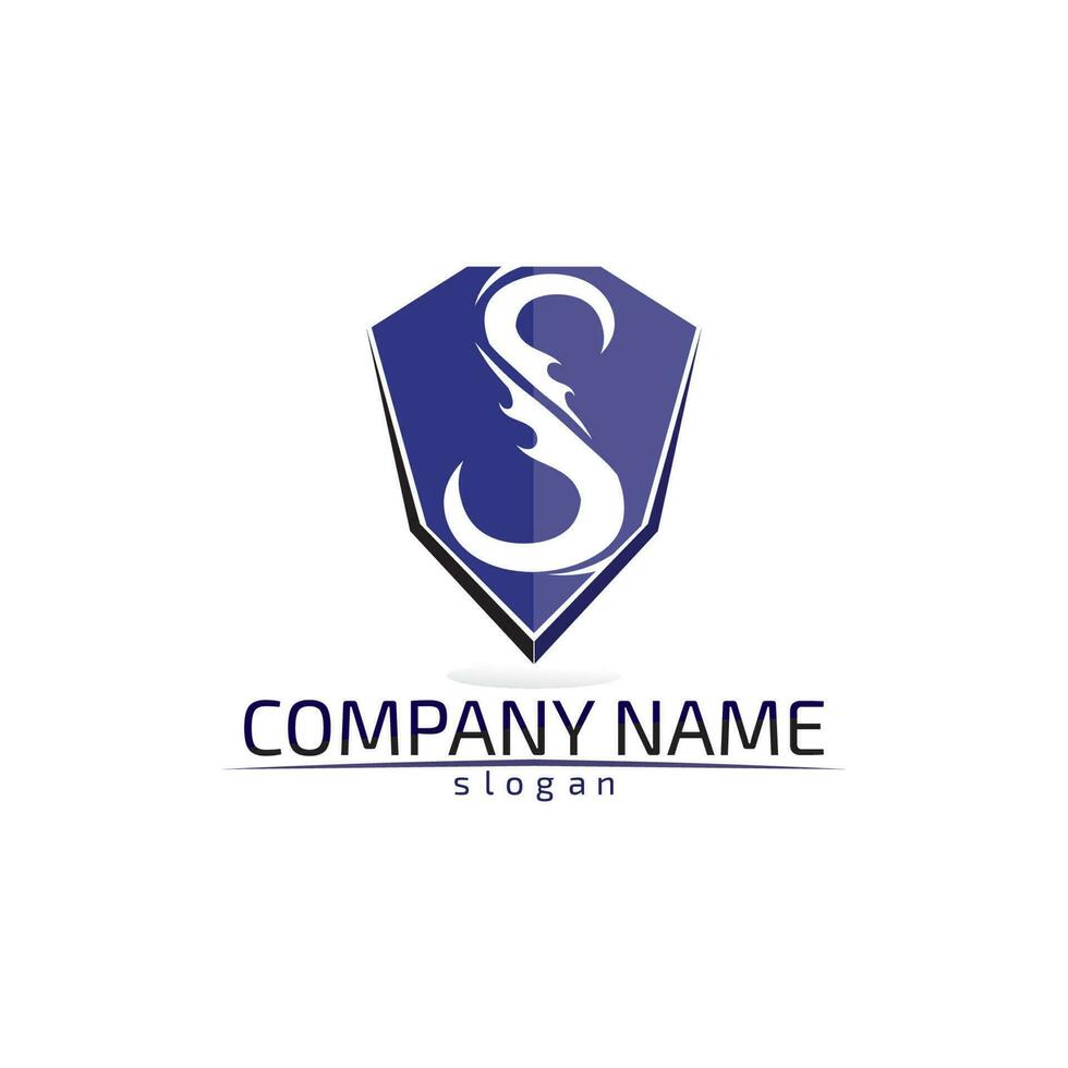 Business corporate letter S logo design vector design