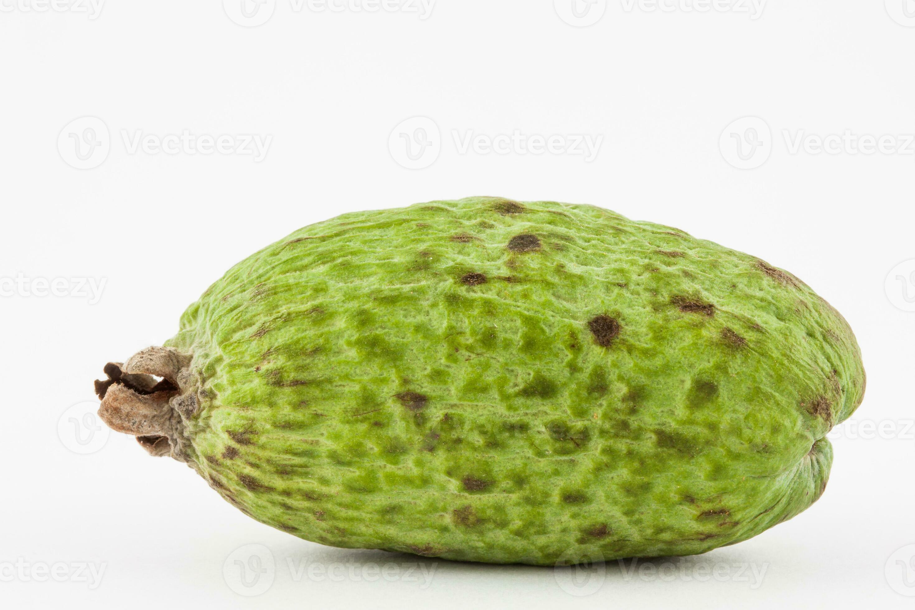 Feijoa isolated in white background. Acca sellowiana 24708492 Stock