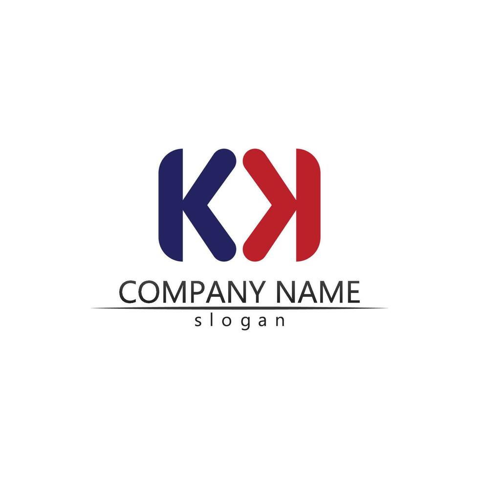 K logo design K letter font Concept Business logo vector and design initial company