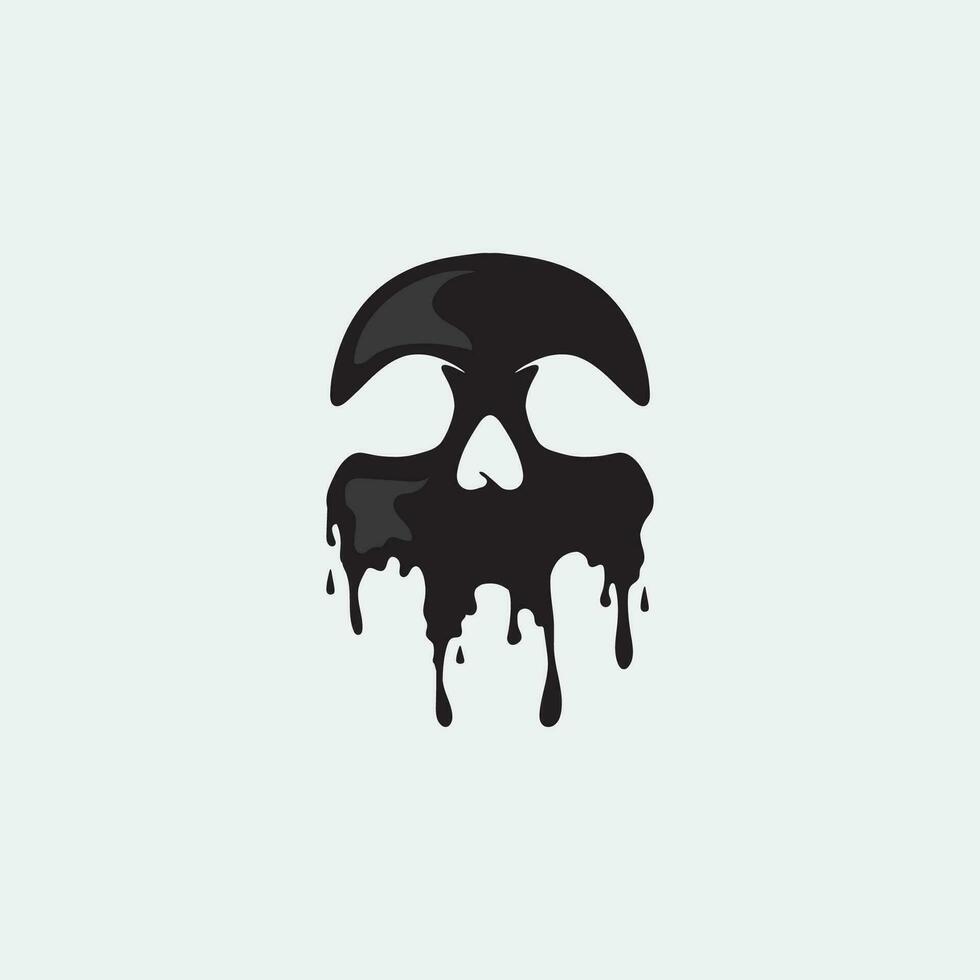 skull and bones icon logo design vector graphic illustration symbol