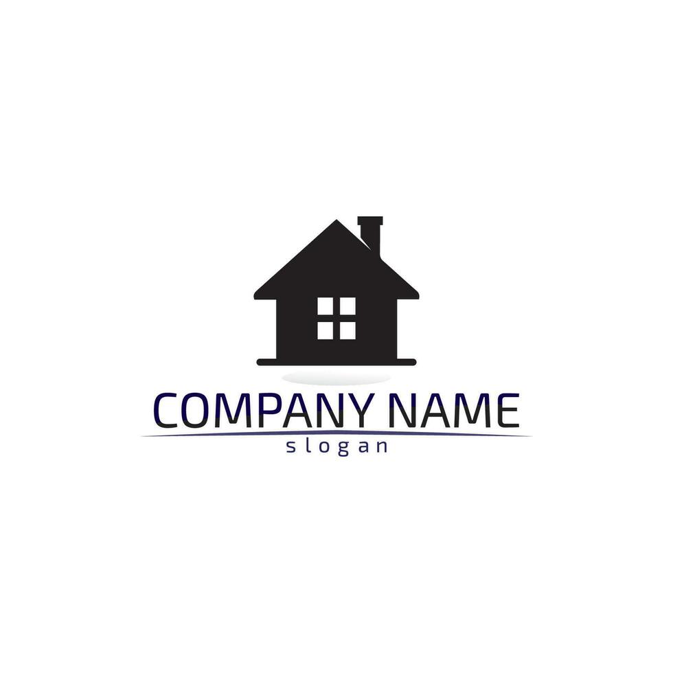 Real estate and home buildings logo icons template vector