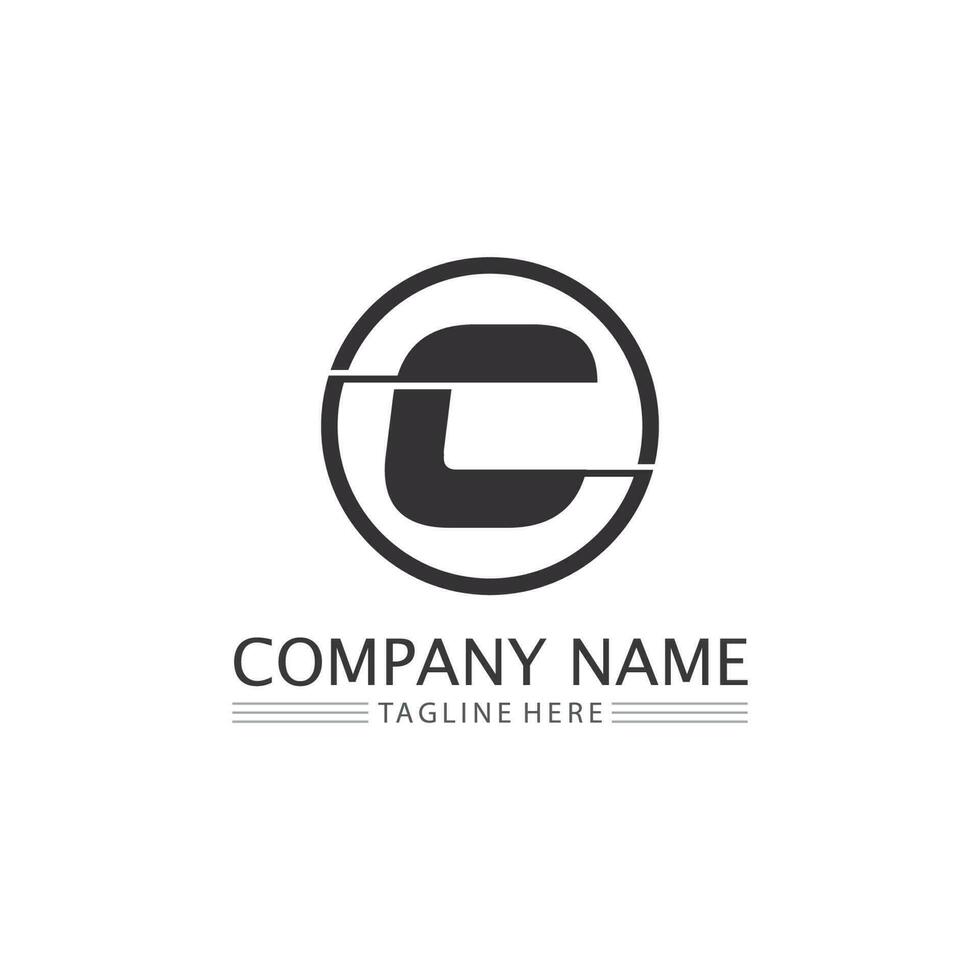 C logo for Vitamin and font C letter Identity and design business vector