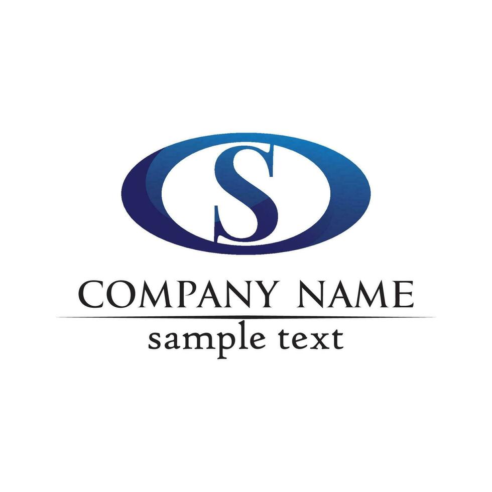 Business corporate letter S logo design vector design