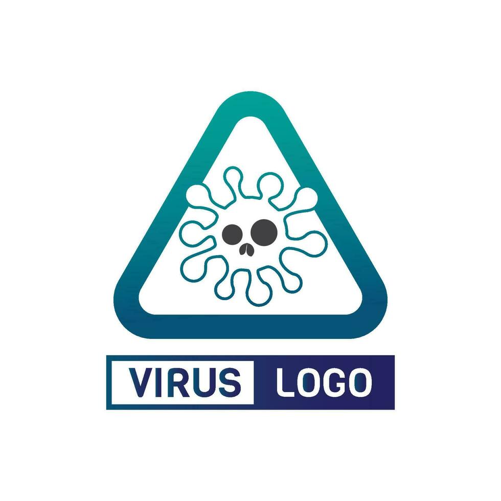 virus corona vector de virus y diseño de máscara logo vector viral y símbolo de icono de diseño