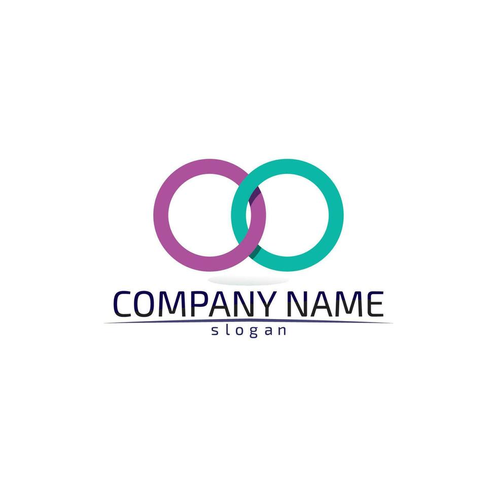 infinity logo and symbol template icons app vector