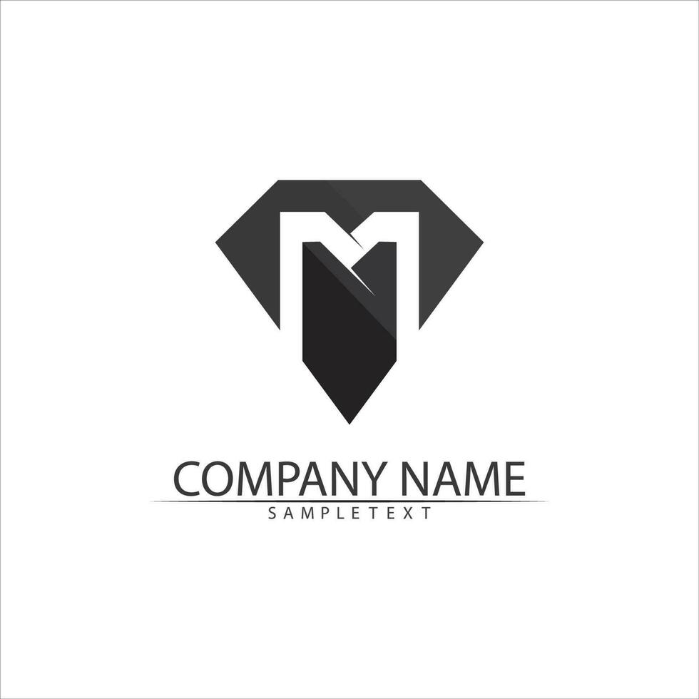 M Letter Logo Template vector