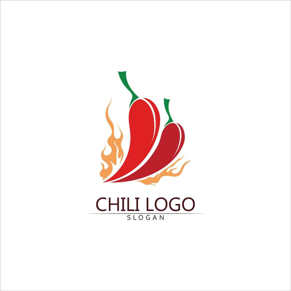 Red hot natural chili icon vector Illustration