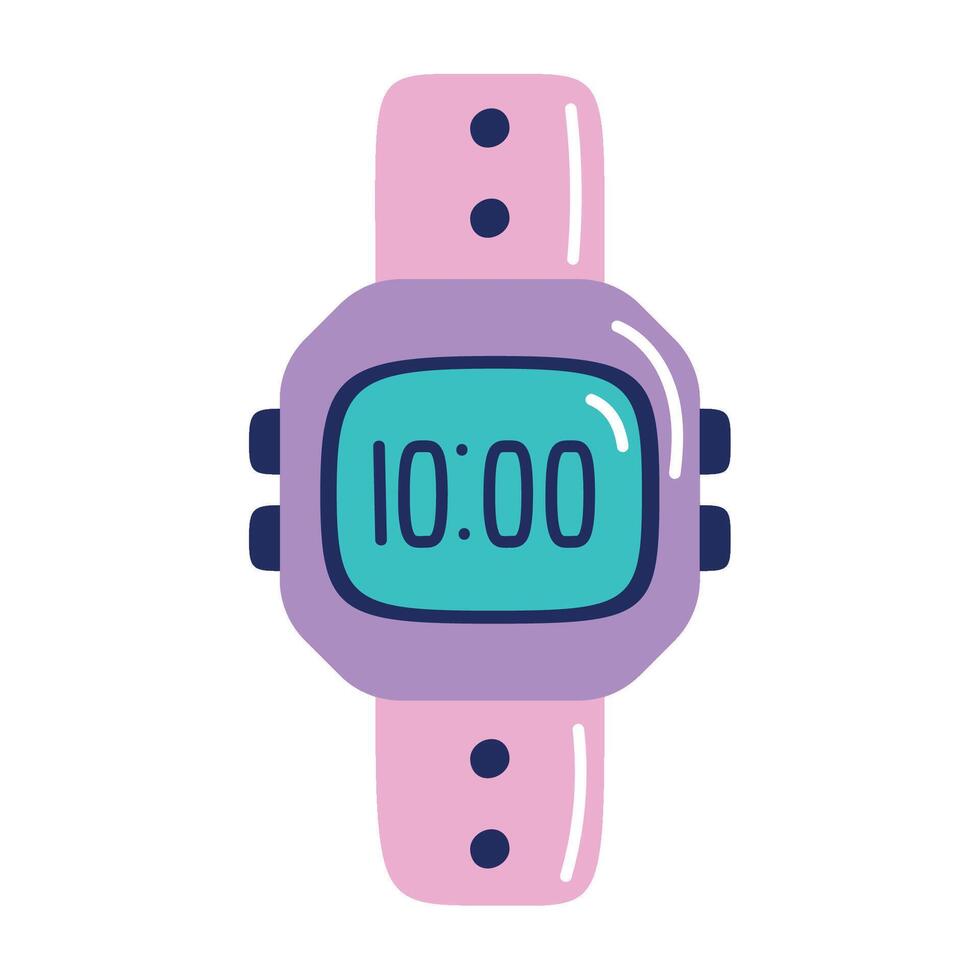 time watch retro style icon vector