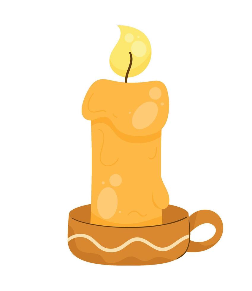 candle wax in chandelier icon vector