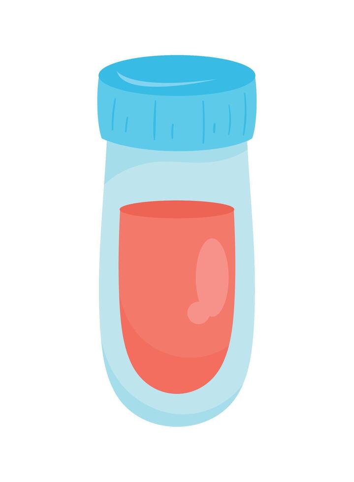 tube test with blood icon vector