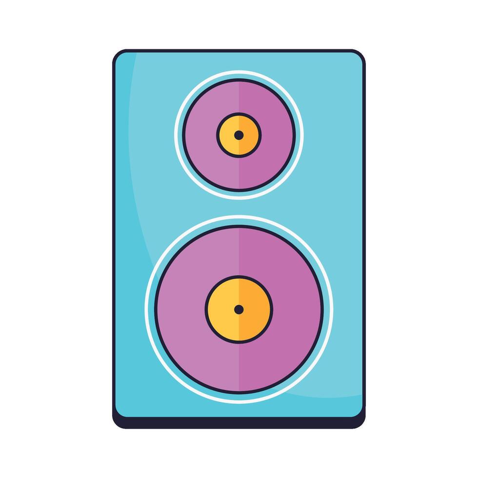 speaker music device tech icon vector