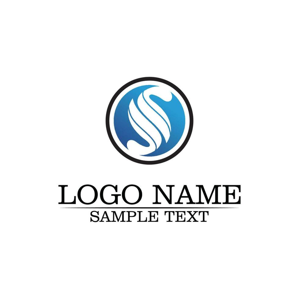 Business corporate letter S logo design vector