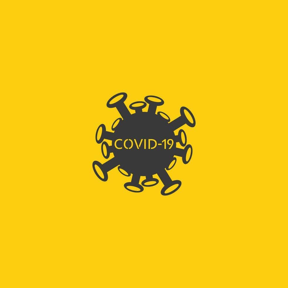 corona virus logo virus vector, vaccin logo,infection bacteria icon and health care danger social distancing pandemic covid 19 vector