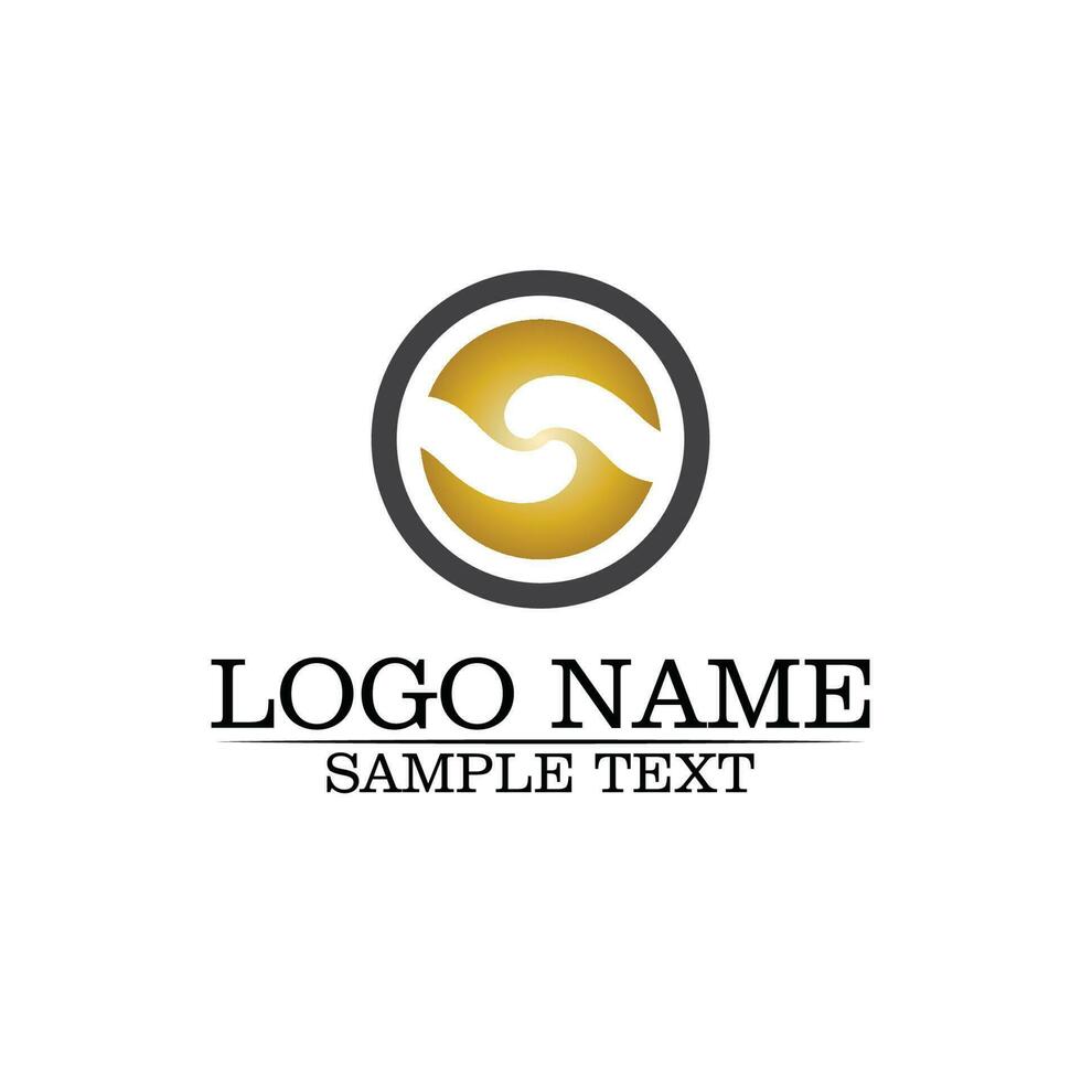 vector de diseño de logotipo de letra s corporativa empresarial