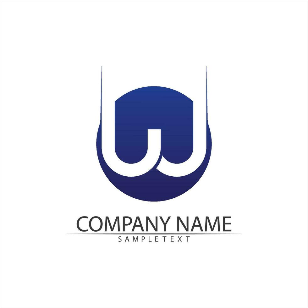 W Letter Logo Template vector
