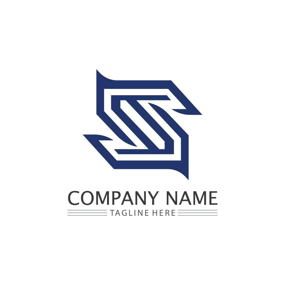 Business corporate S letter logo vector