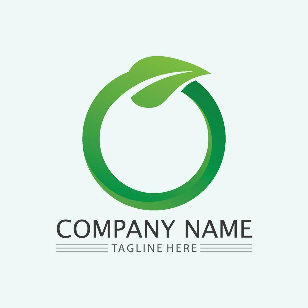 leaf logo design vector for nature symbol template editable,Green leaf logo ecology nature element vector icon.