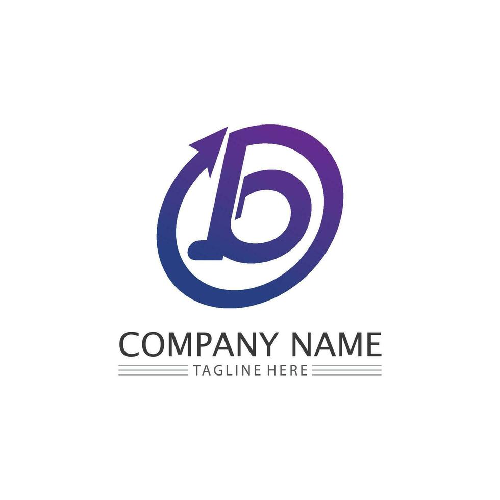 Letter b logo design with modern concept. Icon letter b vector illustration template