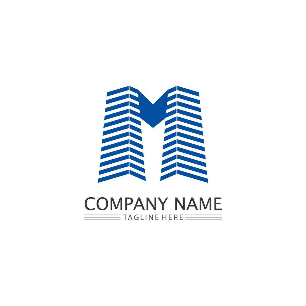Real estate and home buildings vector logo icons template