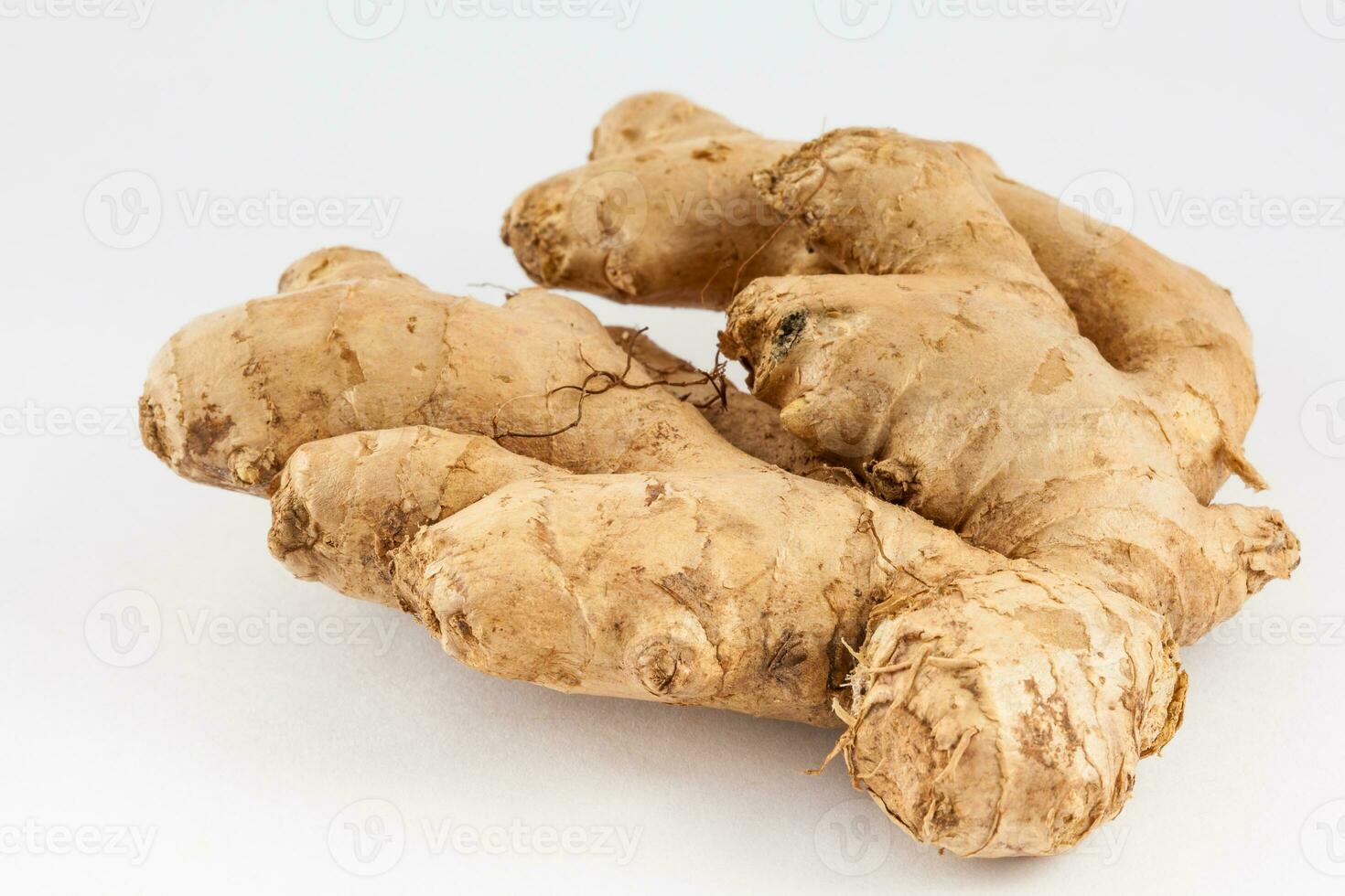 Ginger isolated on white background. Zingiber officinale photo