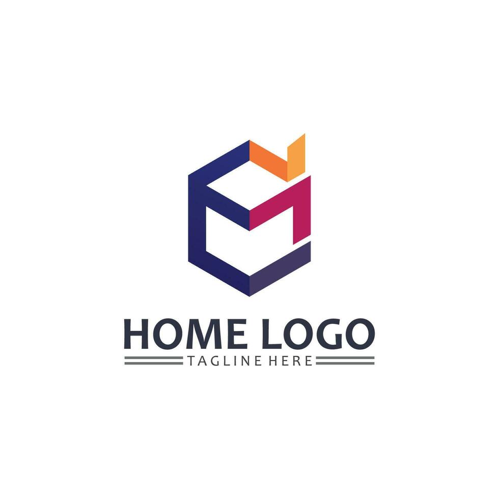 Home and house logo design vetor, logo , architecture and building, design property , stay at home estate Business logo, Construction Graphic, icon home logo vector