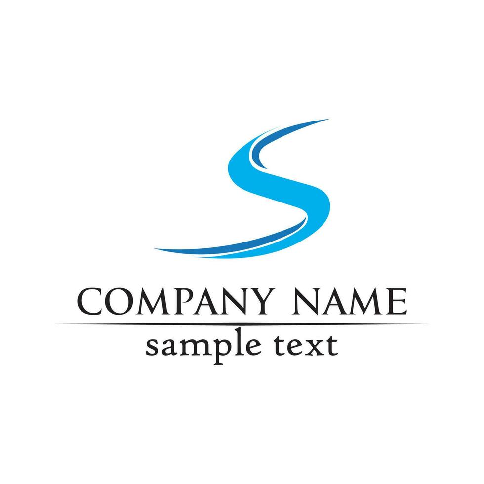 Business corporate letter S logo design vector design