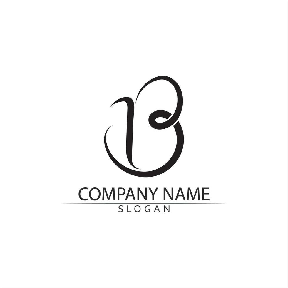 B Letter vector illustration