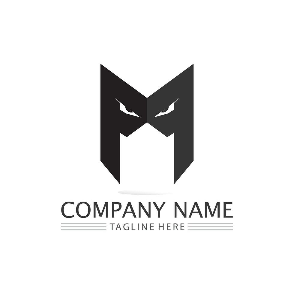 M Letter Logo Template vector