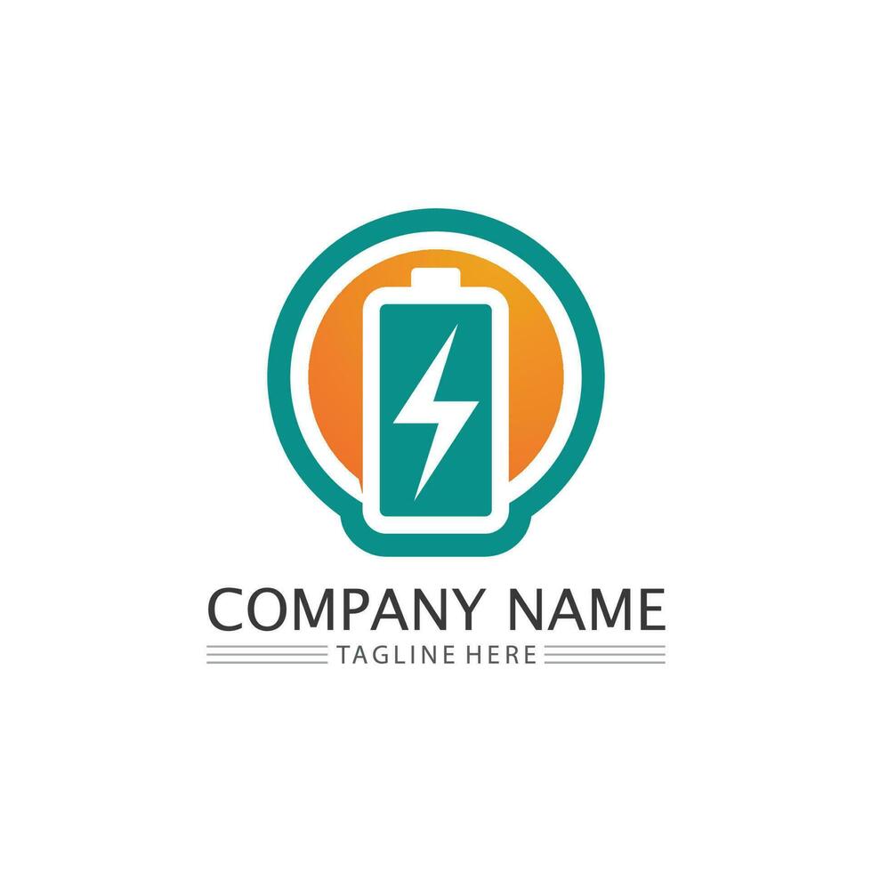 Battery icon and charging, charge indicator Vector logo design level Battery Energy Power running low up status batteries set logo Charge level illustration