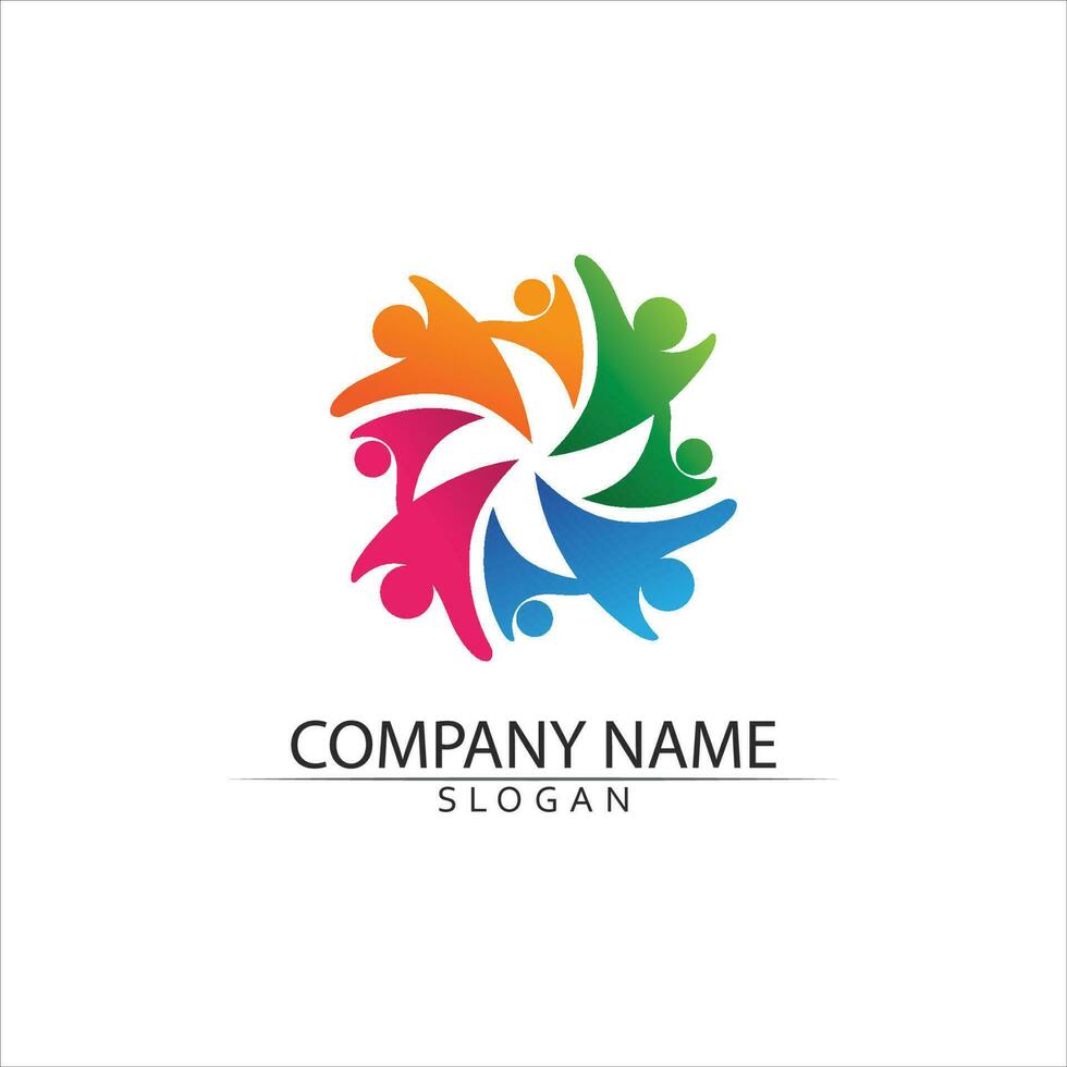 Human character logo sign vector