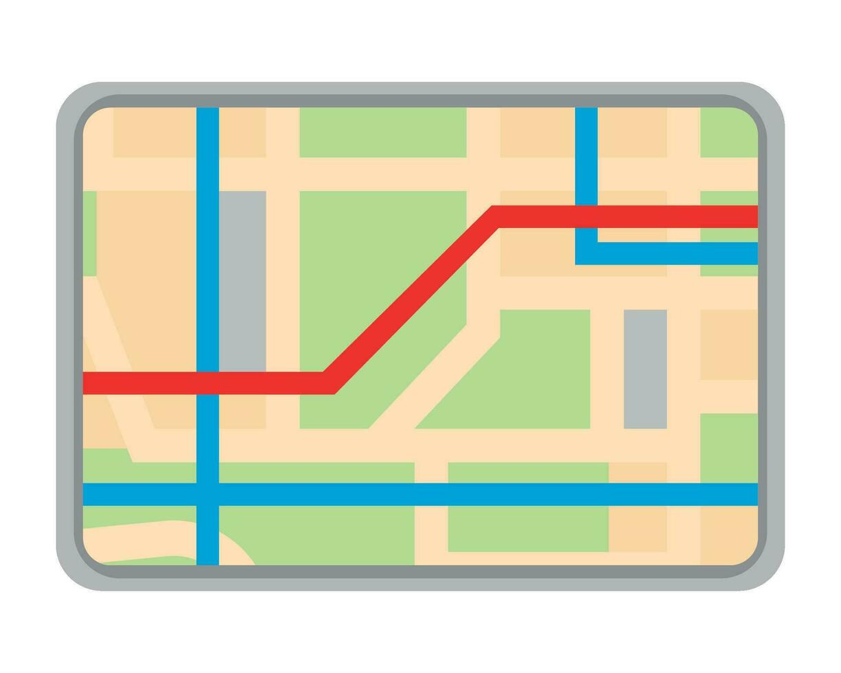 navegación mapa usted son aquí icono vector