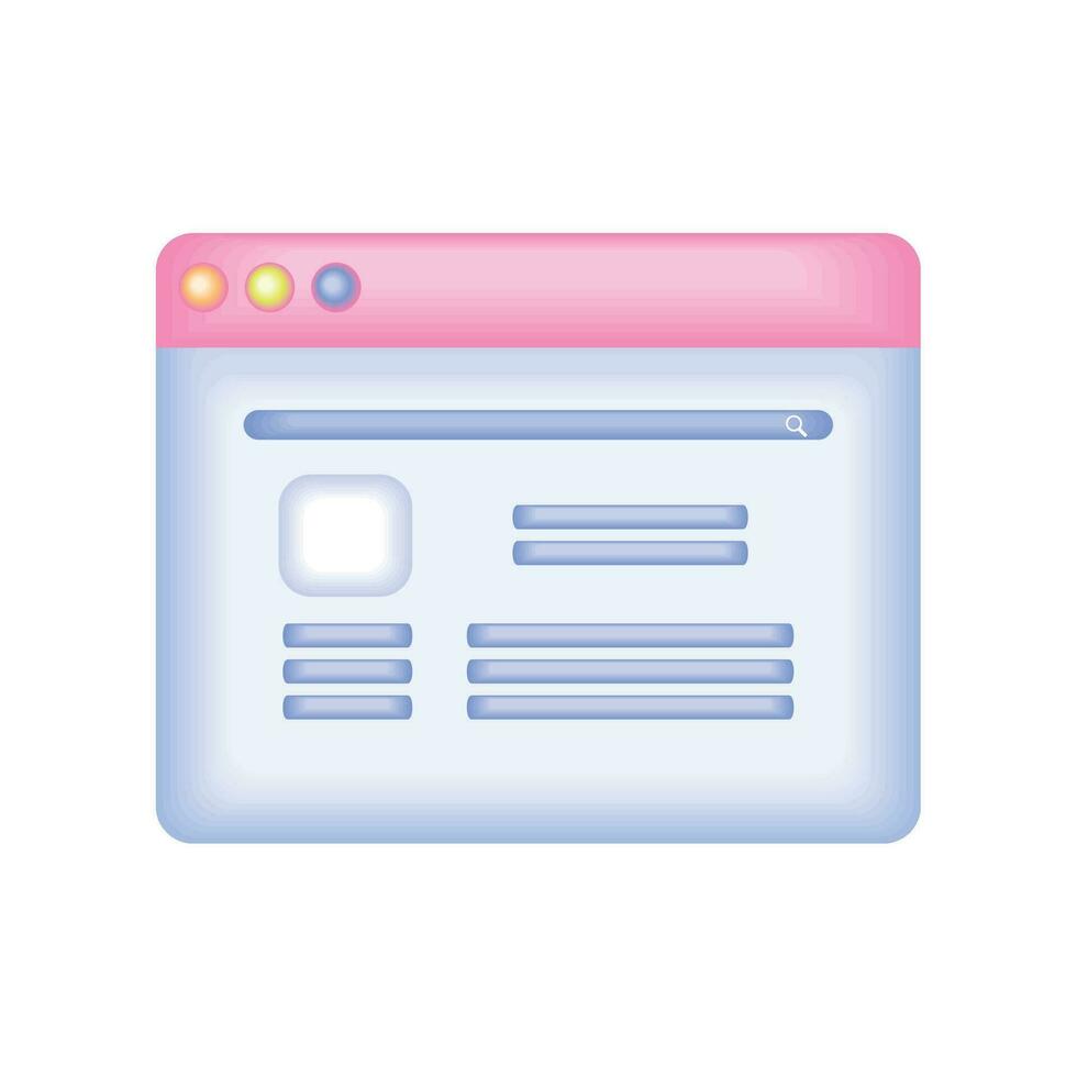 sitio web márketing icono blanco antecedentes vector