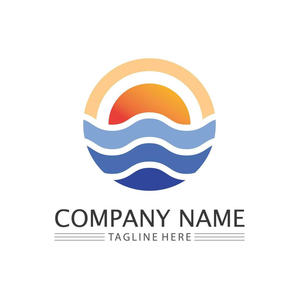 Circle logo and symbol vector icon template app