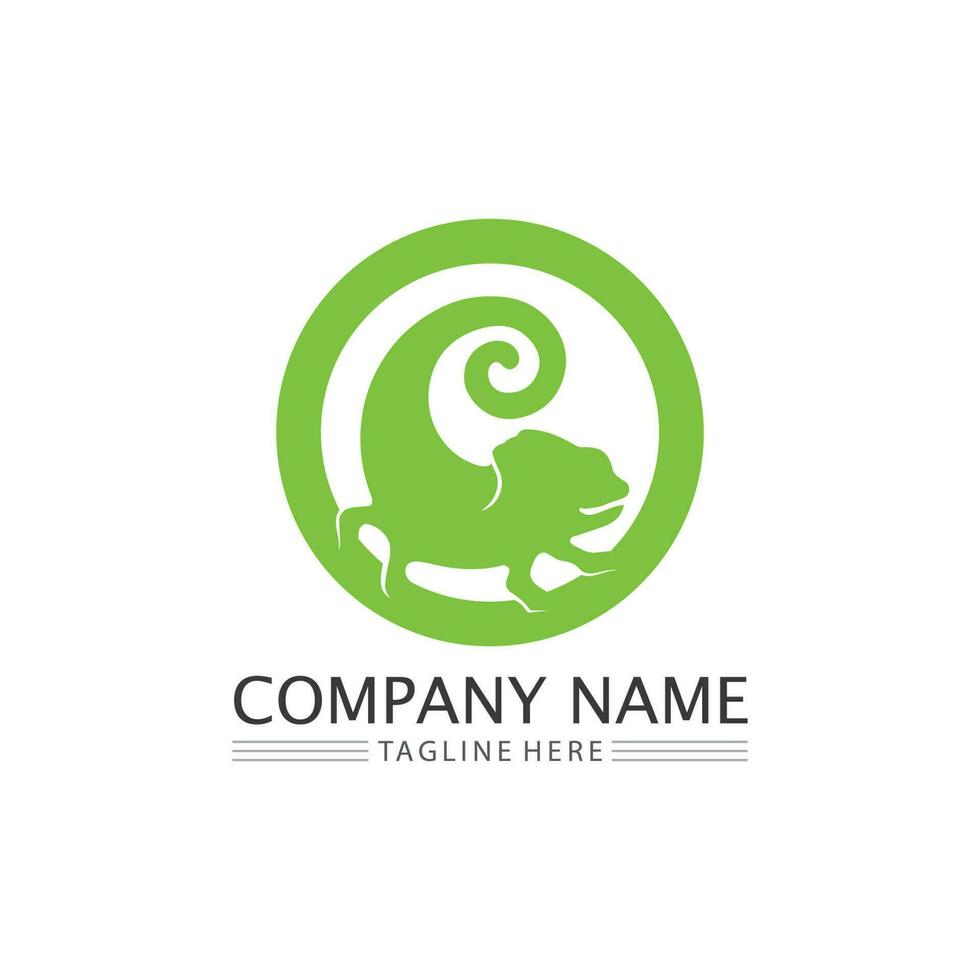 animal vector lizard salamander gecko crocodile and reptiles design logo