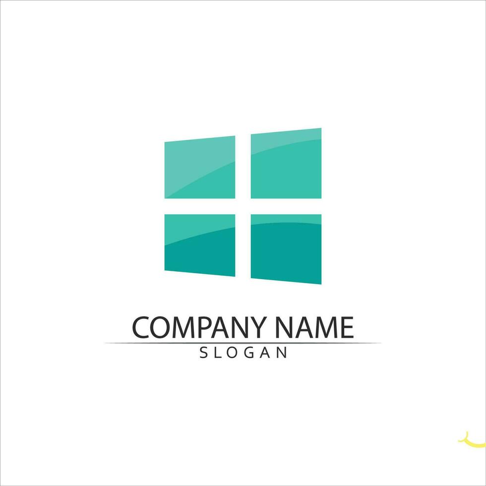 Real estate and home buildings vector logo icons template