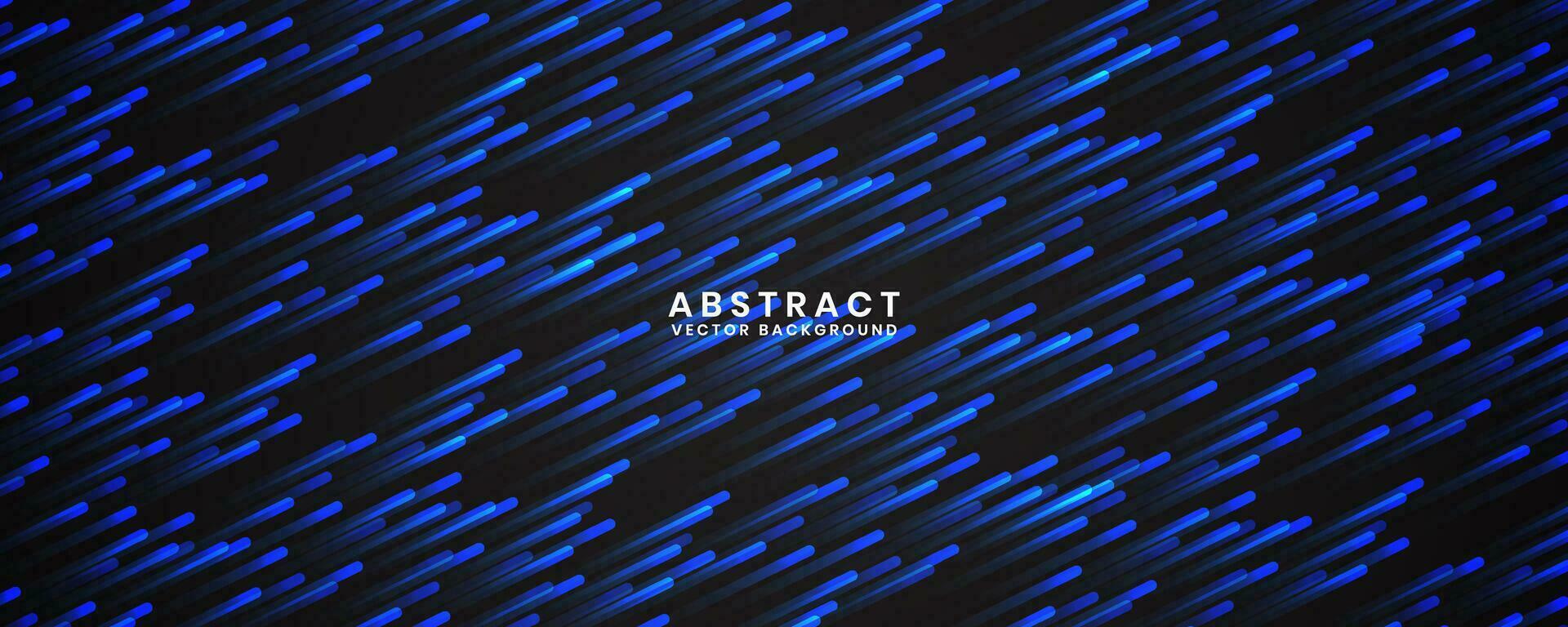 3D black geometric abstract background overlap layer on dark space with blue rounded lines decoration. Modern graphic design element striped style concept for banner, flyer, card, or brochure cover vector