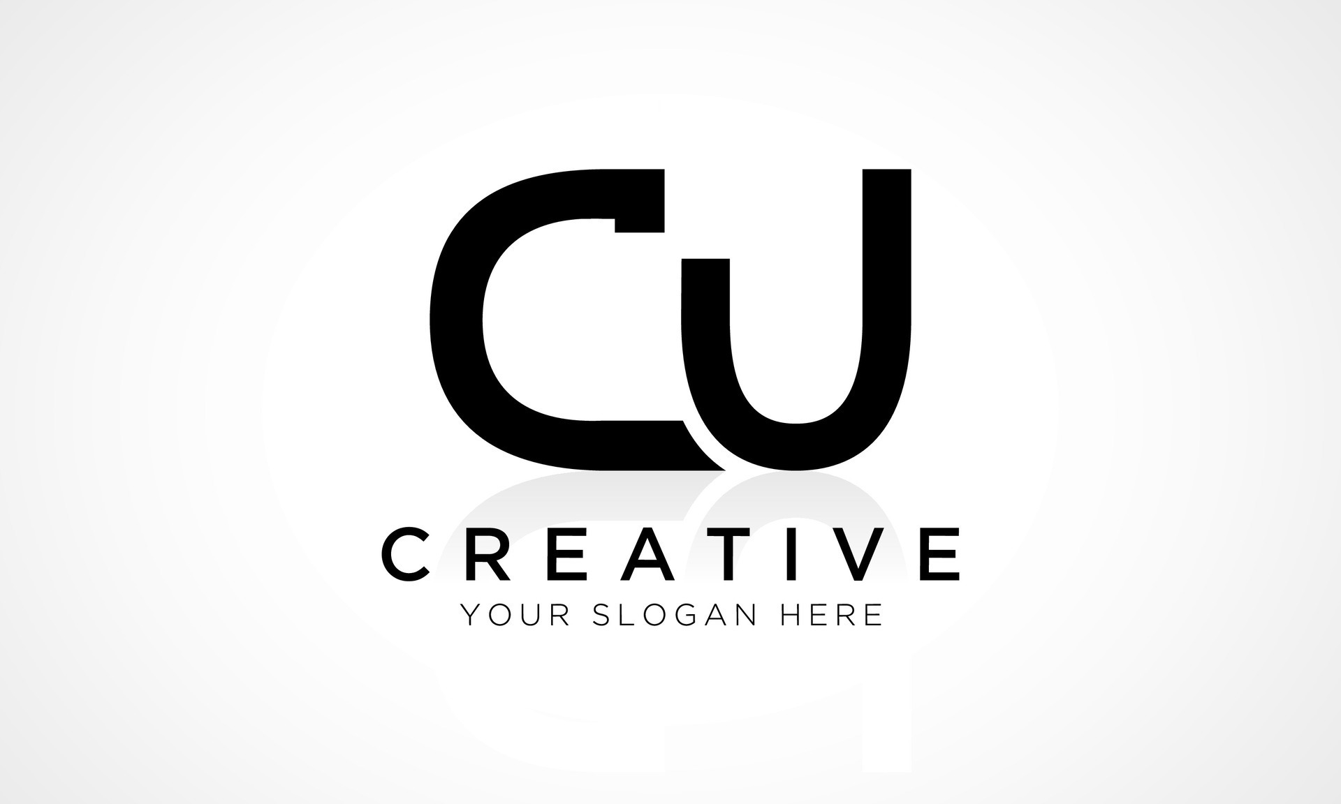 CU Letter Logo Design Vector Template. Alphabet Initial Letter CU Logo ...