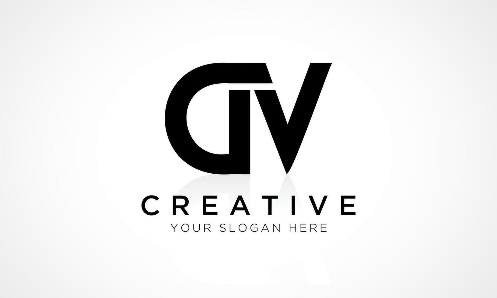 dv letra logo diseño vector modelo. alfabeto inicial letra dv logo diseño con lustroso reflexión negocio ilustración.