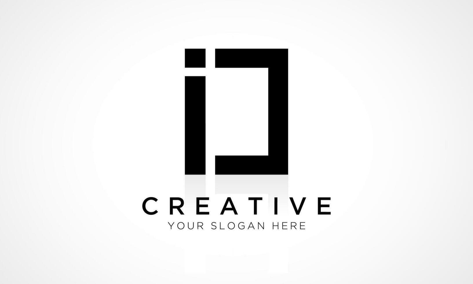 IC Letter Logo Design Vector Template. Alphabet Initial Letter IC Logo Design With Glossy Reflection Business Illustration.
