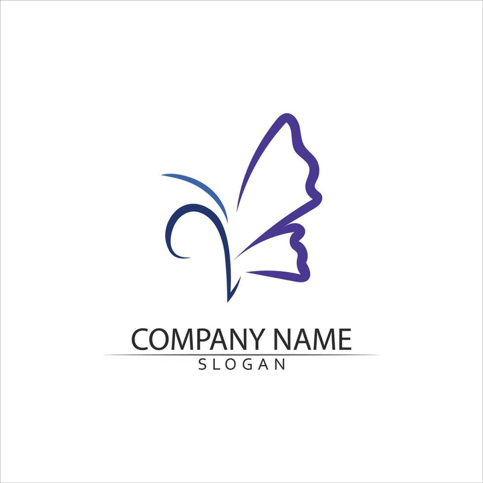 Beauty Butterfly icon design vector