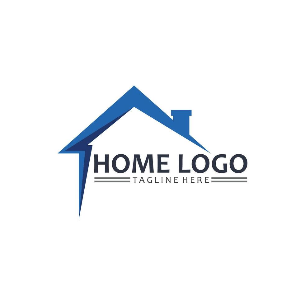 Real estate and home buildings vector logo icons template