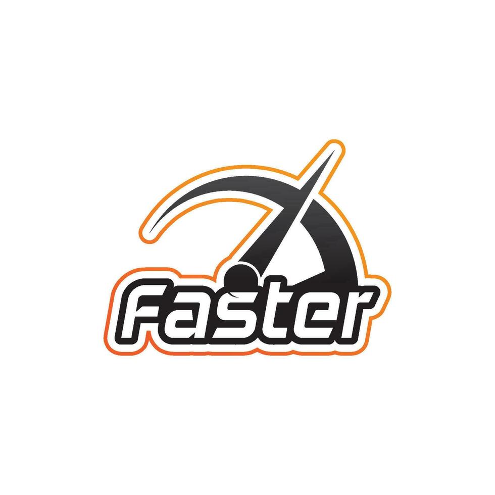 Faster Logo Template vector icon