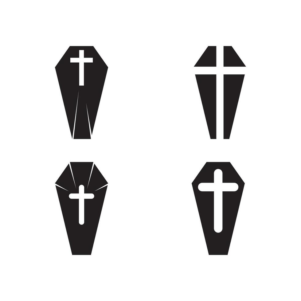 cruz y cristo logo y vector