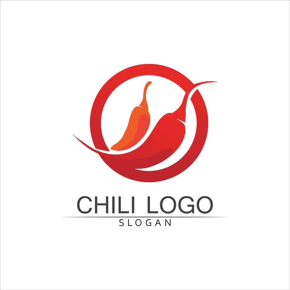 Red hot natural chili icon vector Illustration