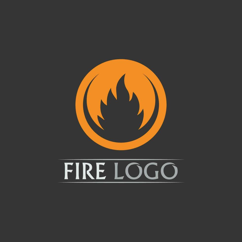 vector de diseño de logotipo de fuego