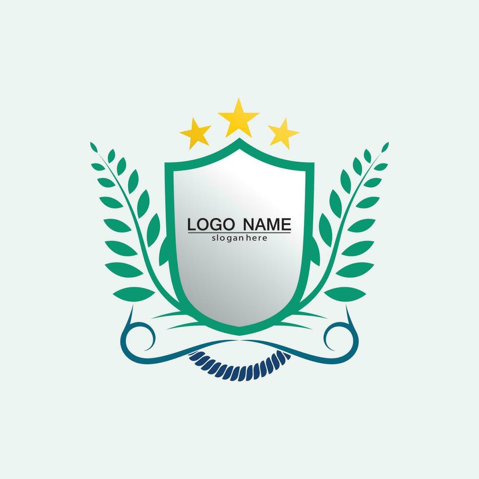 vector de hoja de árbol y concepto amigable de diseño de logotipo verde